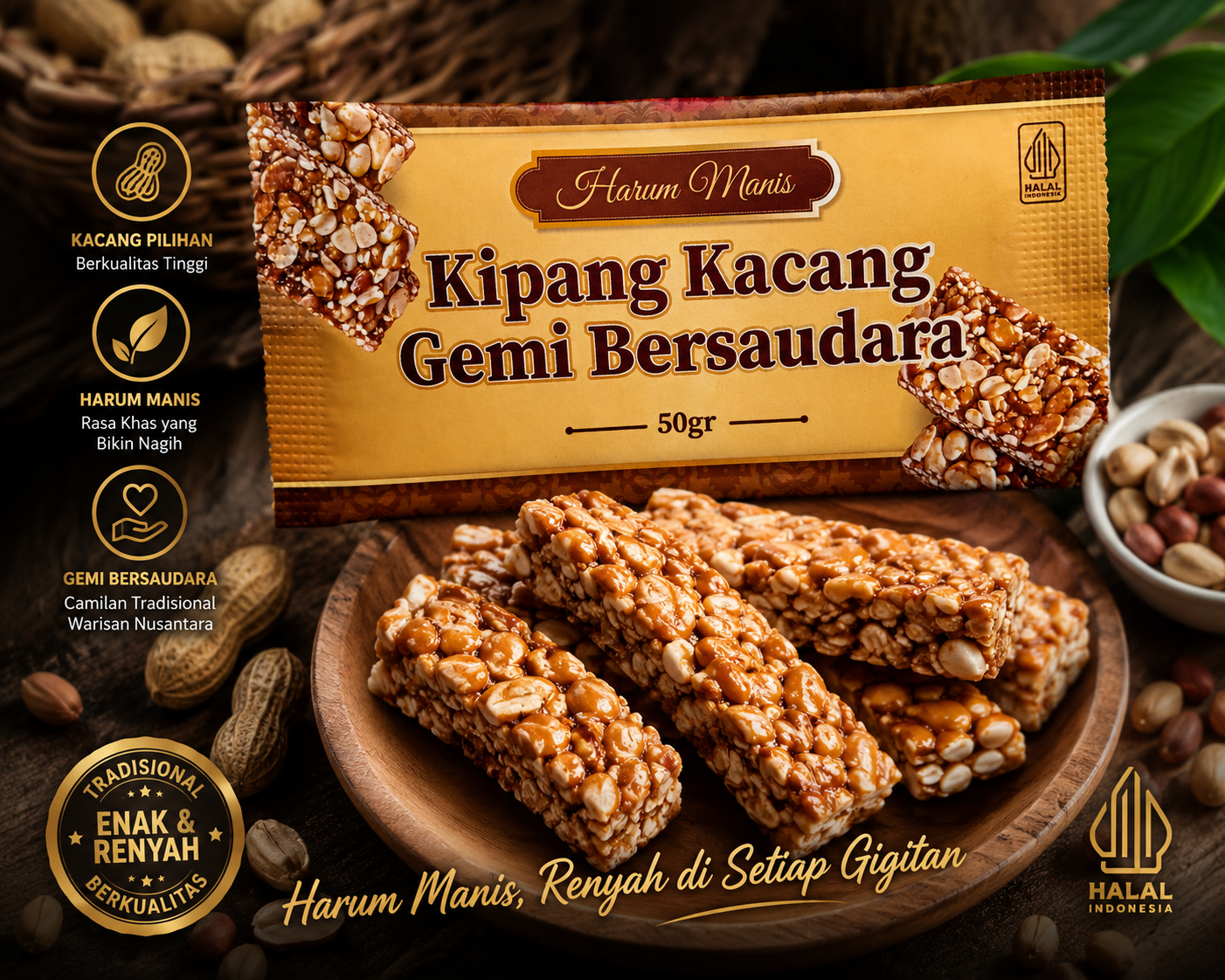 Kipang Kacang 50gr
